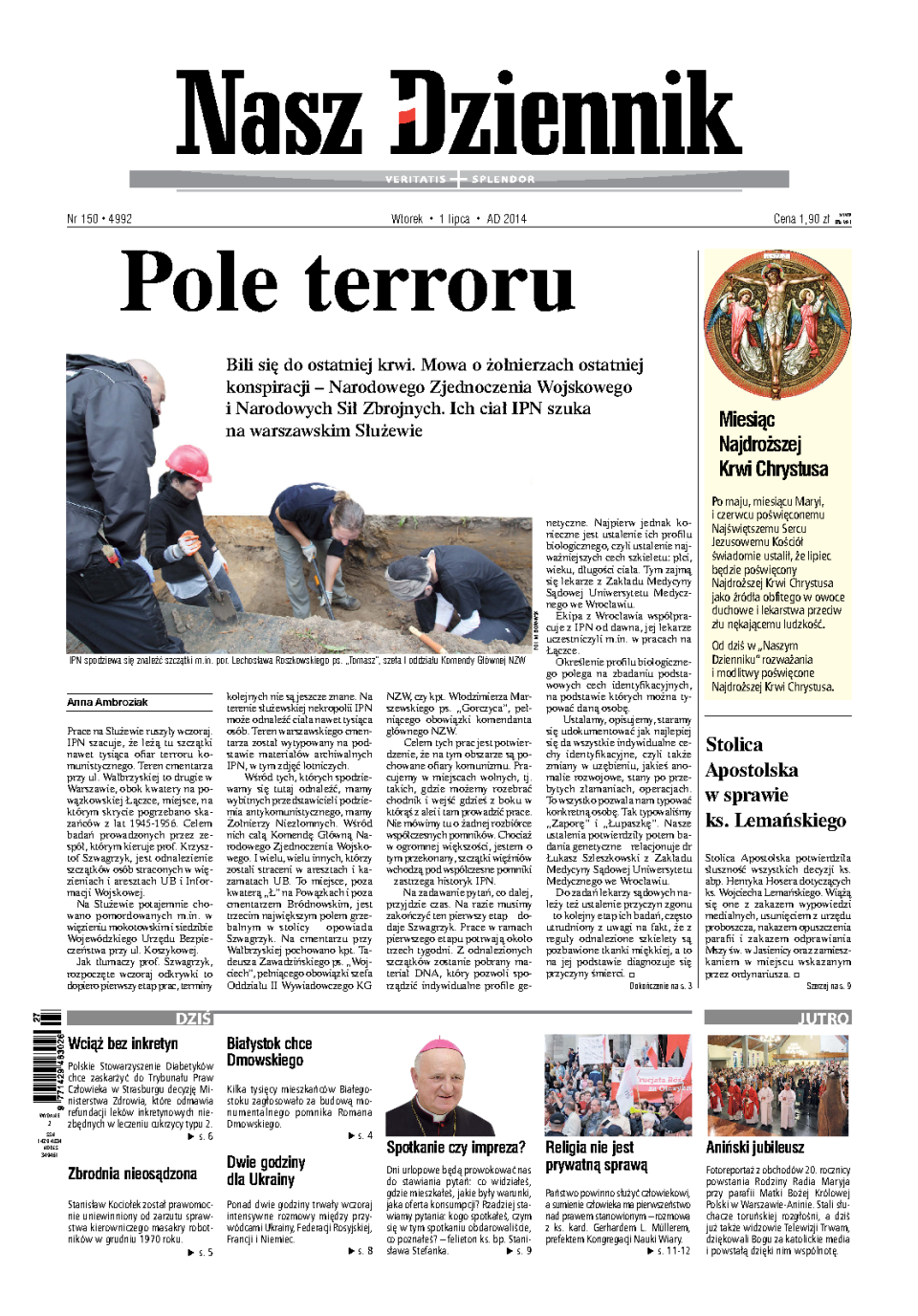 Nasz Dziennik z dnia 01.07.2014 wydanie PDF