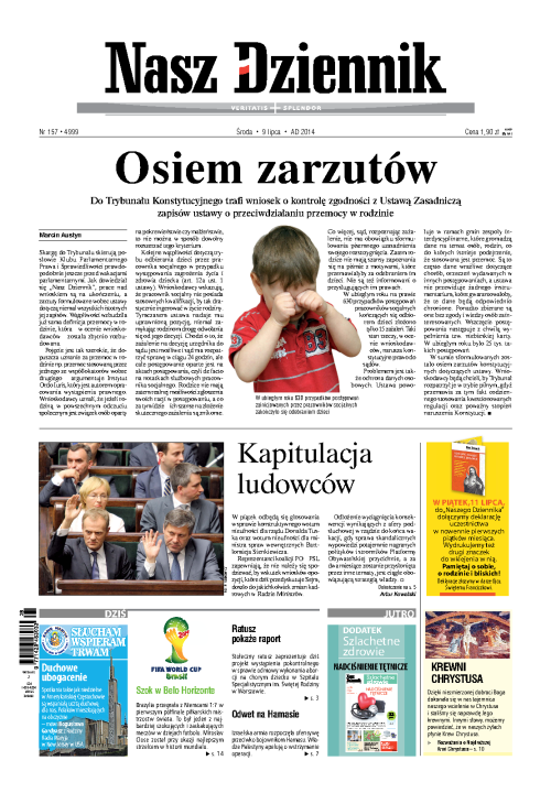 Nasz Dziennik z dnia 09.07.2014 wydanie PDF