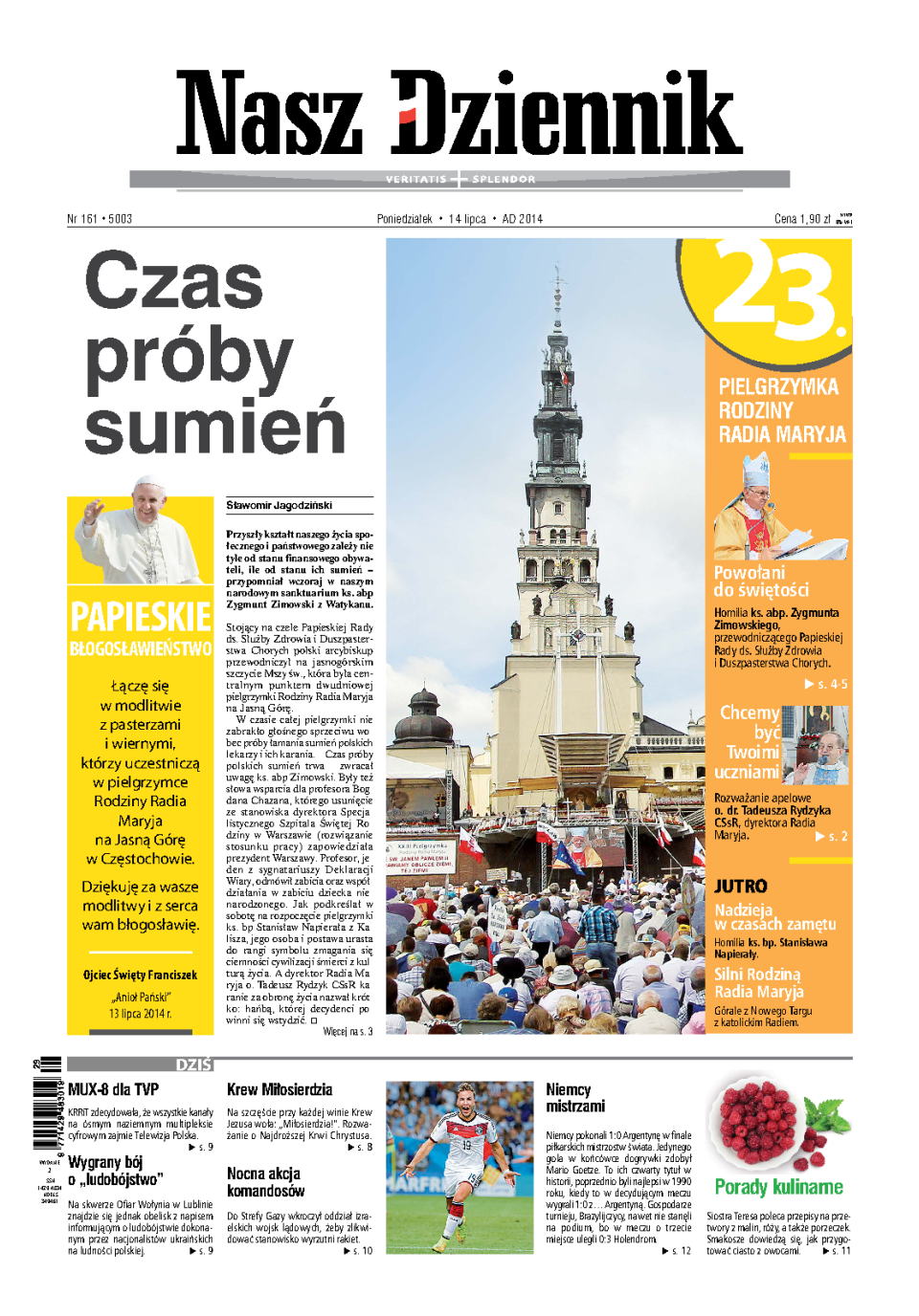 Nasz Dziennik z dnia 14.07.2014 wydanie PDF