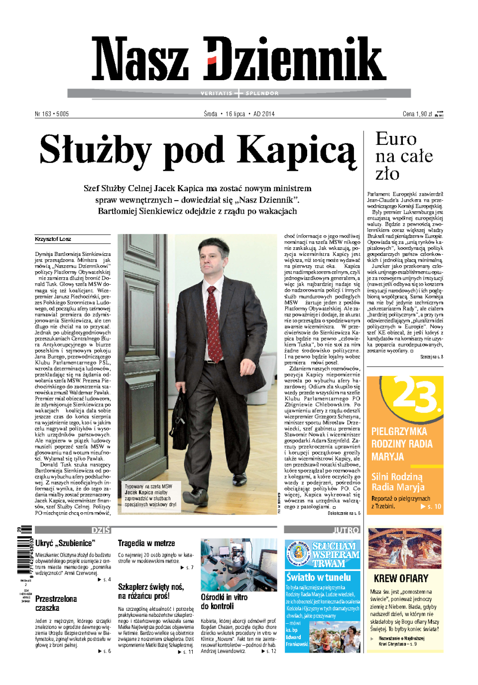Nasz Dziennik z dnia 16.07.2014 wydanie PDF