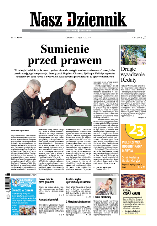 Nasz Dziennik z dnia 17.07.2014 wydanie PDF