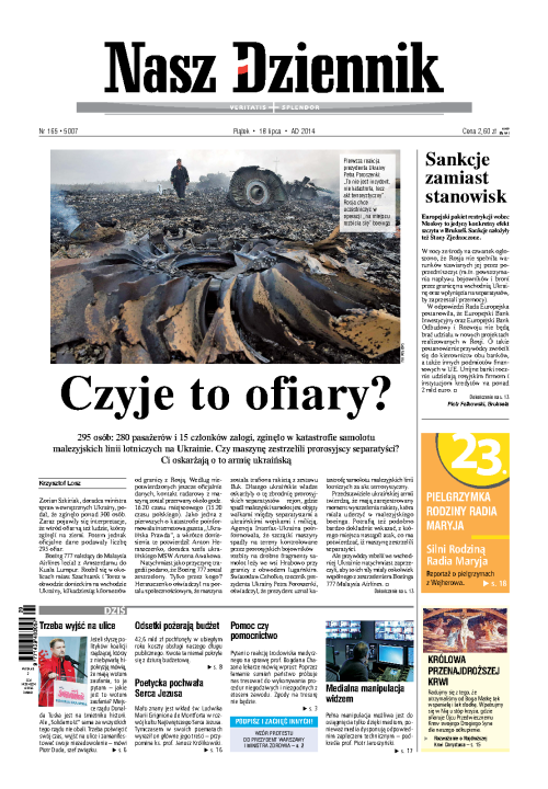Nasz Dziennik z dnia 18.07.2014 wydanie PDF