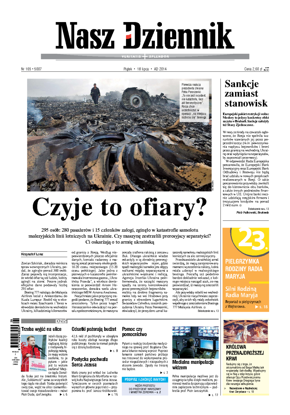 Nasz Dziennik z dnia 18.07.2014 wydanie PDF