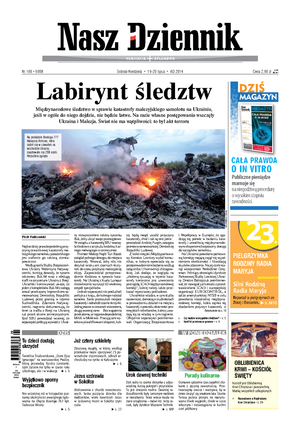 Nasz Dziennik z dnia 19.07.2014 wydanie PDF