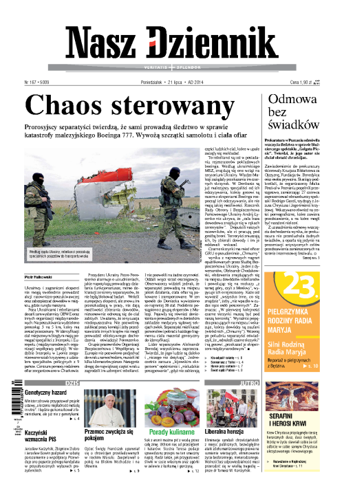 Nasz Dziennik z dnia 21.07.2014 wydanie PDF