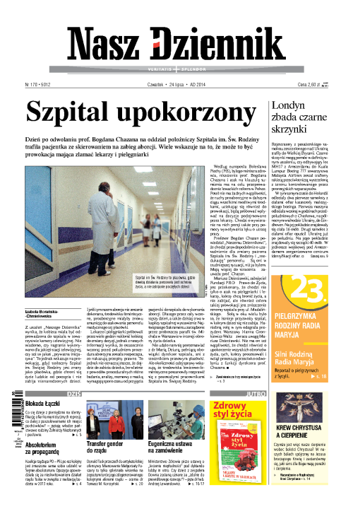 Nasz Dziennik z dnia 24.07.2014 wydanie PDF