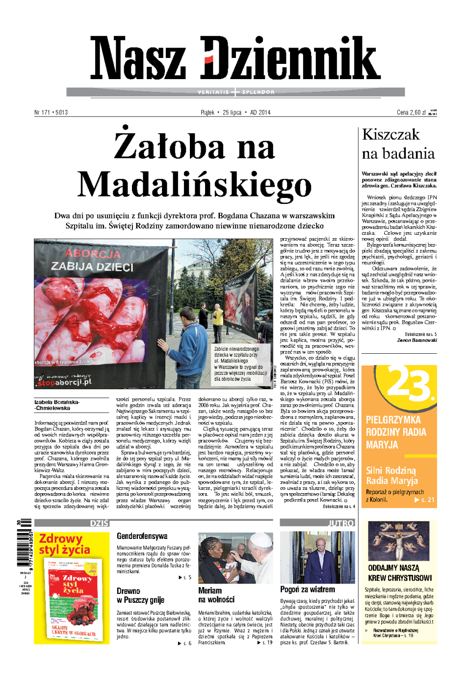 Nasz Dziennik z dnia 25.07.2014 wydanie PDF