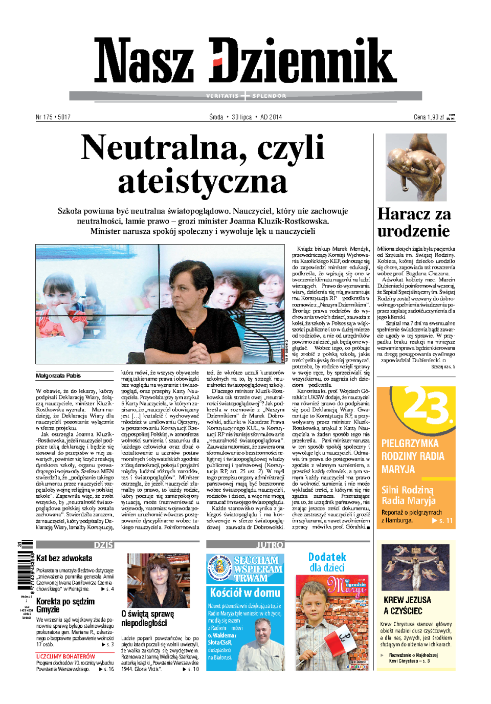 Nasz Dziennik z dnia 30.07.2014 wydanie PDF
