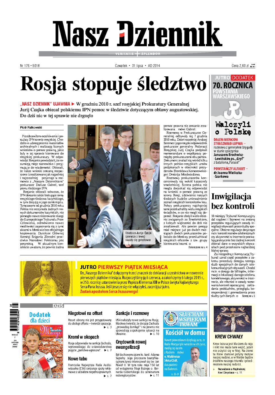 Nasz Dziennik z dnia 31.07.2014 wydanie PDF