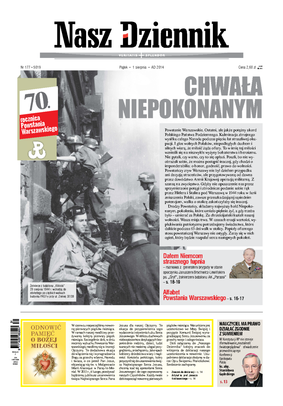 Nasz Dziennik z dnia 01.08.2014 wydanie PDF