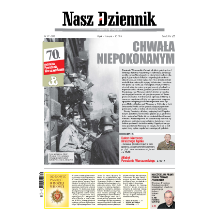Nasz Dziennik z dnia 01.08.2014 wydanie PDF