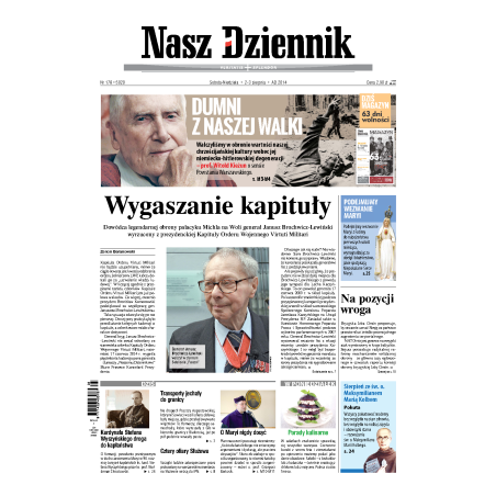 Nasz Dziennik z dnia 02.08.2014 wydanie PDF