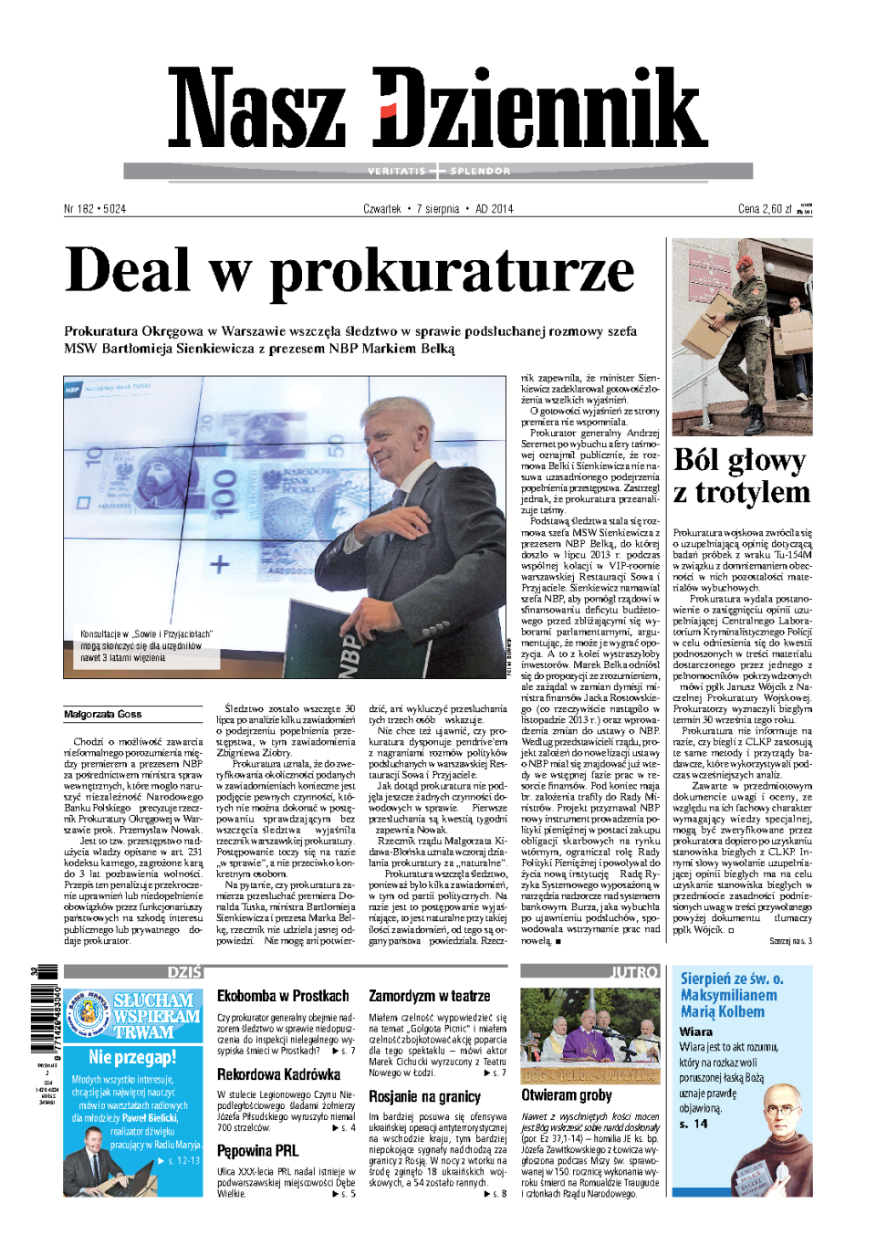 Nasz Dziennik z dnia 07.08.2014 wydanie PDF