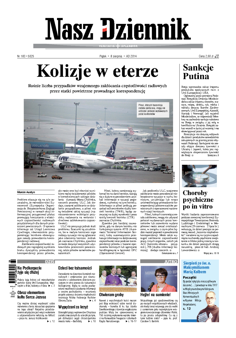 Nasz Dziennik z dnia 08.08.2014 wydanie PDF