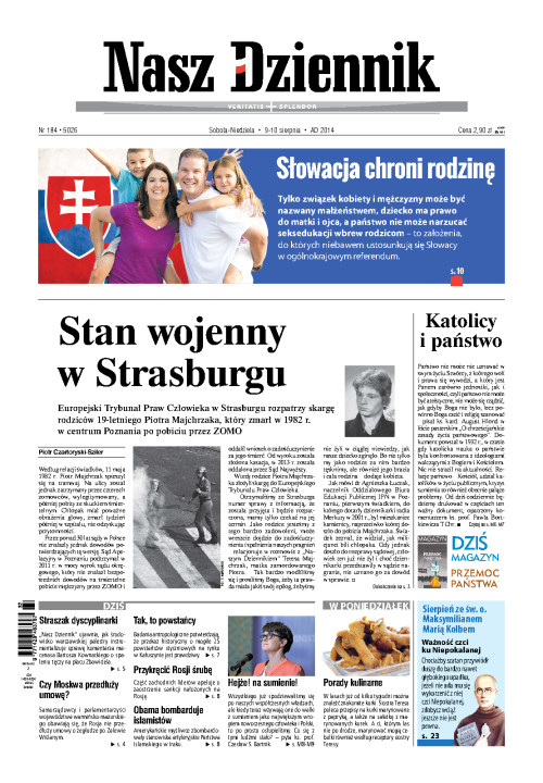 Nasz Dziennik z dnia 09.08.2014 wydanie PDF