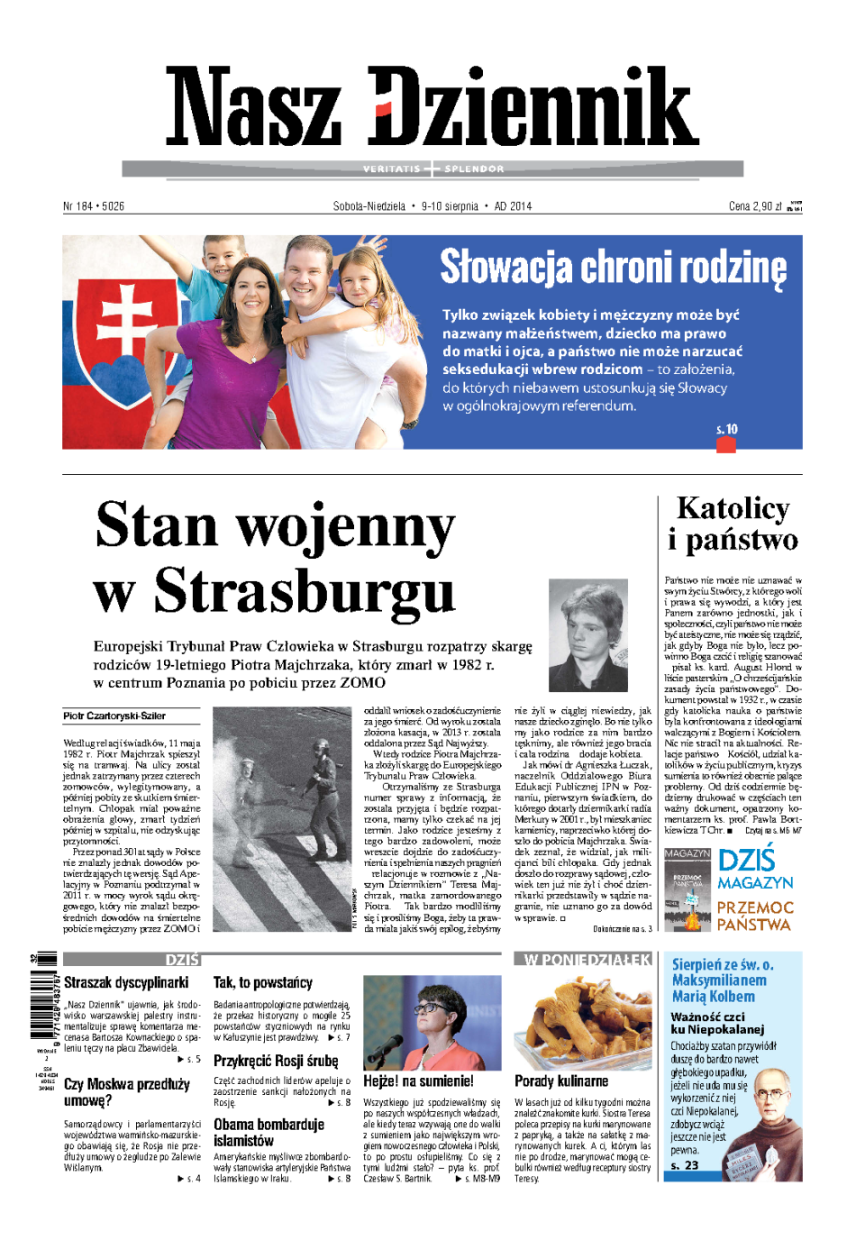 Nasz Dziennik z dnia 09.08.2014 wydanie PDF