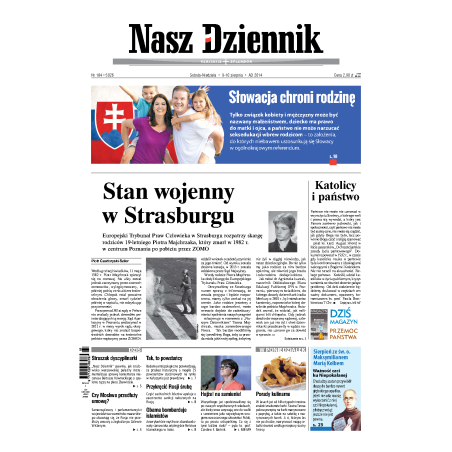 Nasz Dziennik z dnia 09.08.2014 wydanie PDF