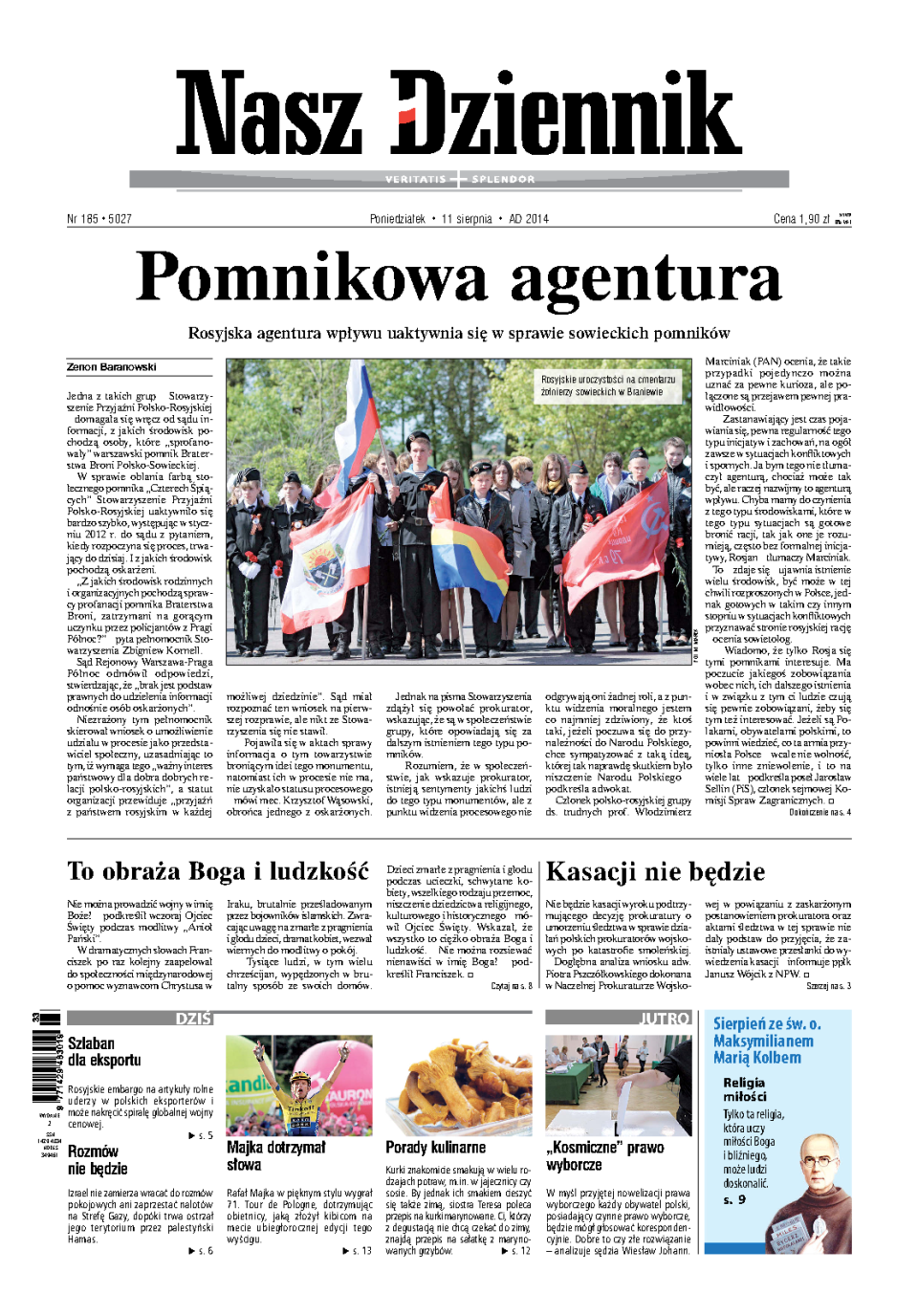 Nasz Dziennik z dnia 11.08.2014 wydanie PDF