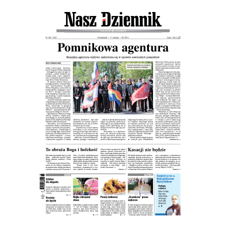 Nasz Dziennik z dnia 11.08.2014 wydanie PDF