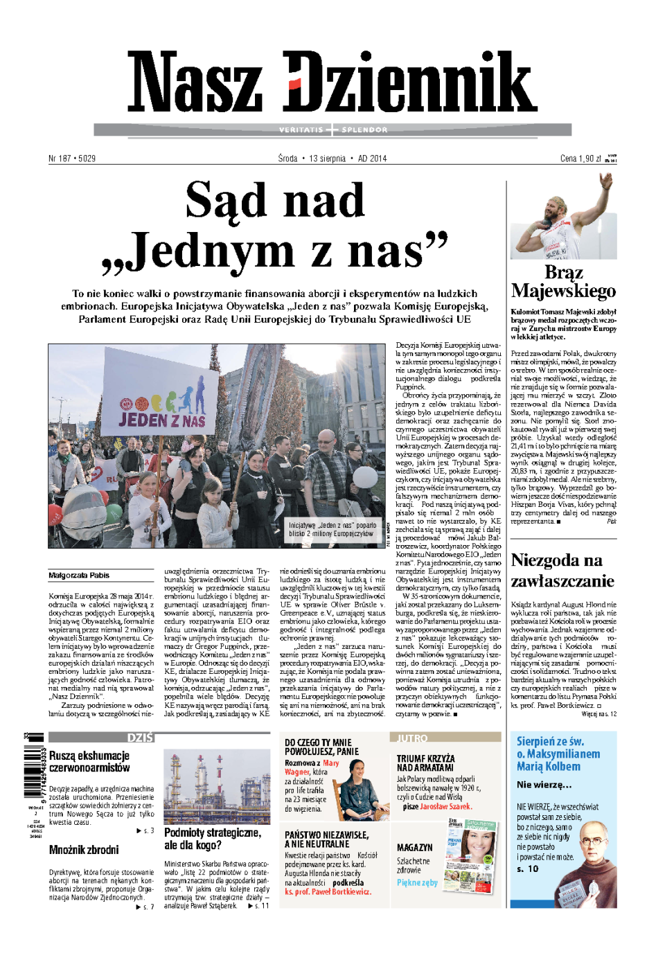 Nasz Dziennik z dnia 13.08.2014 wydanie PDF