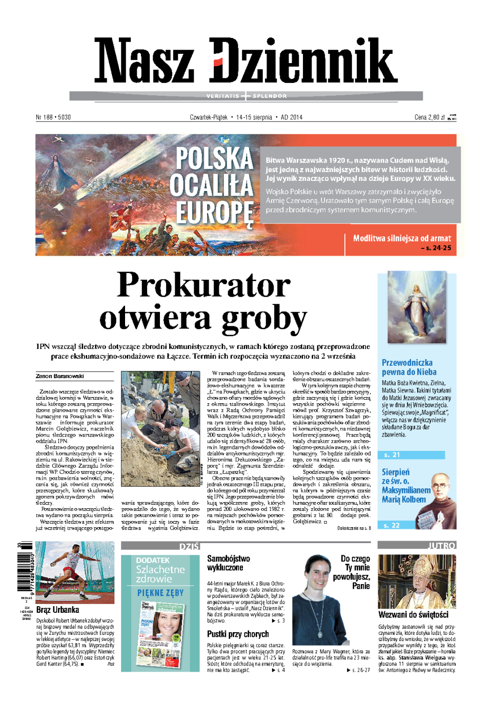 Nasz Dziennik z dnia 14.08.2014 wydanie PDF