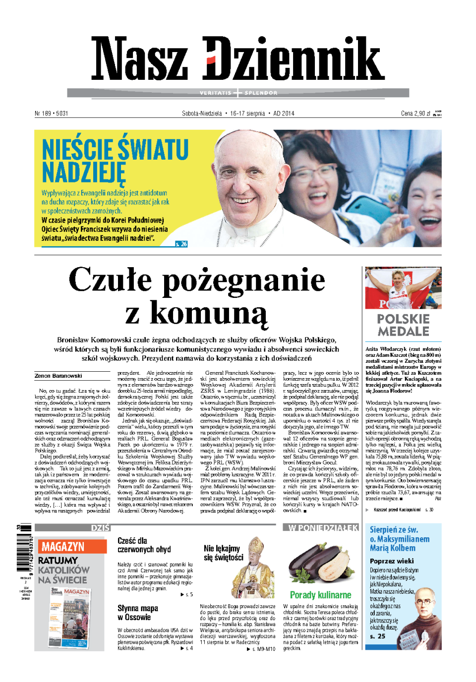 Nasz Dziennik z dnia 16.08.2014 wydanie PDF