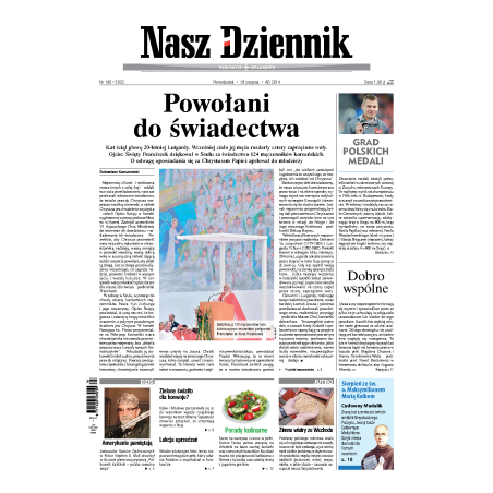 Nasz Dziennik z dnia 18.08.2014 wydanie PDF