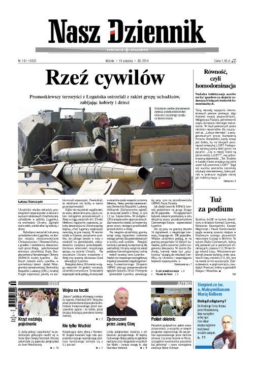 Nasz Dziennik z dnia 19.08.2014 wydanie PDF