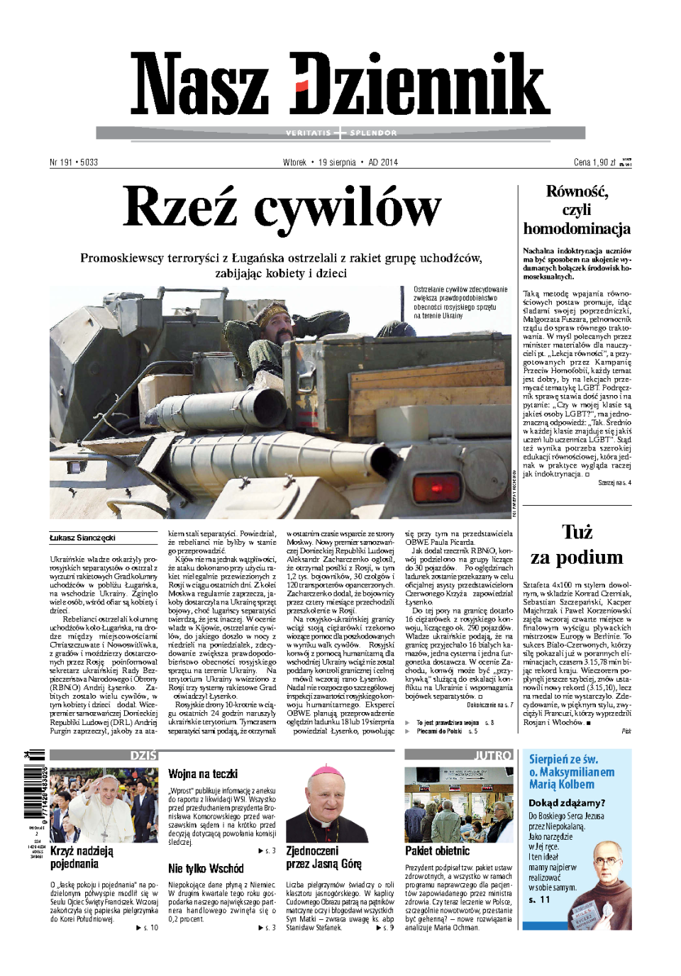 Nasz Dziennik z dnia 19.08.2014 wydanie PDF