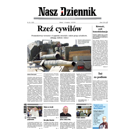 Nasz Dziennik z dnia 19.08.2014 wydanie PDF