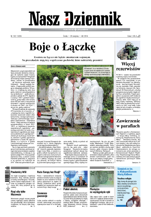 Nasz Dziennik z dnia 20.08.2014 wydanie PDF