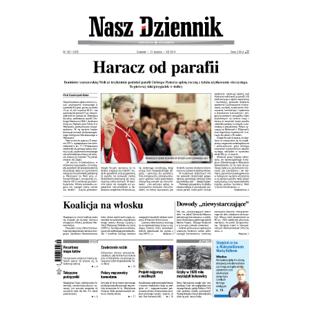 Nasz Dziennik z dnia 21.08.2014 wydanie PDF