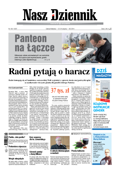 Nasz Dziennik z dnia 23.08.2014 wydanie PDF