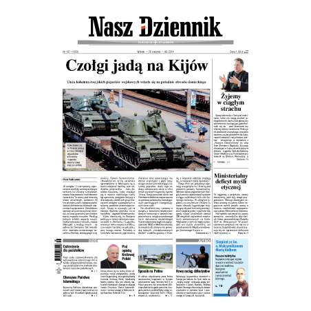 Nasz Dziennik z dnia 26.08.2014 wydanie PDF