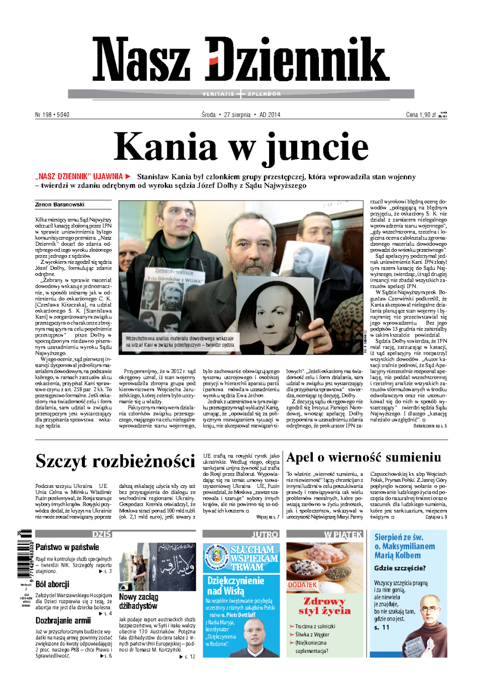 Nasz Dziennik z dnia 27.08.2014 wydanie PDF