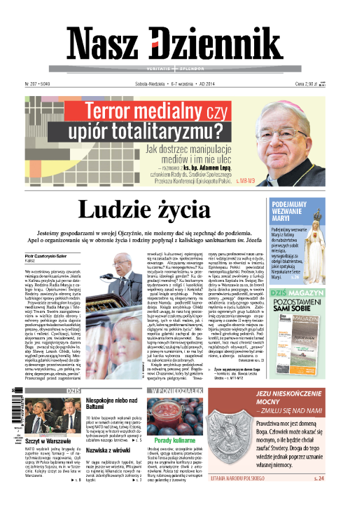 Nasz Dziennik z dnia 06.09.2014 wydanie PDF