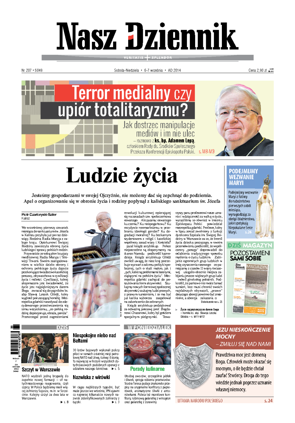 Nasz Dziennik z dnia 06.09.2014 wydanie PDF