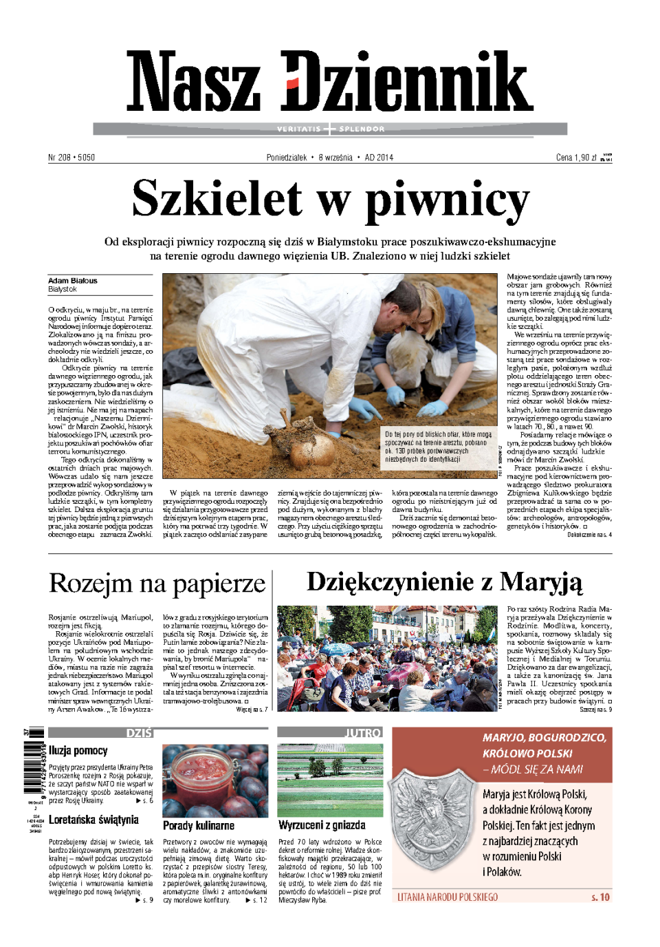 Nasz Dziennik z dnia 08.09.2014 wydanie PDF