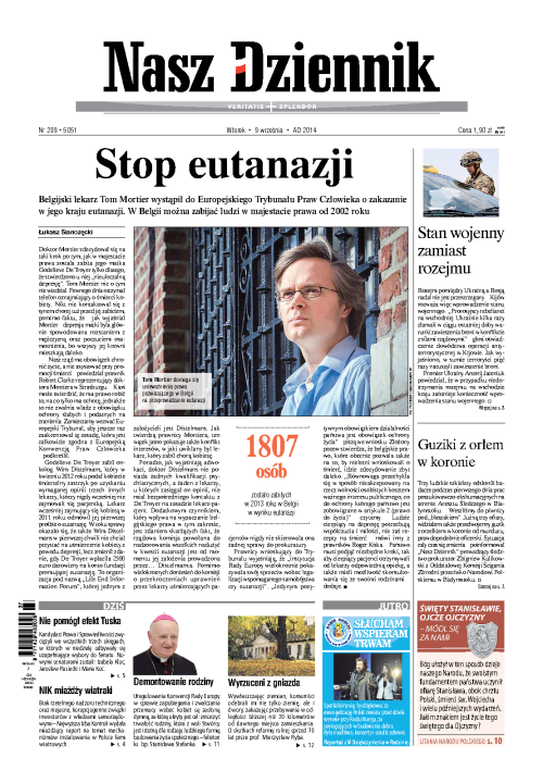 Nasz Dziennik z dnia 09.09.2014 wydanie PDF