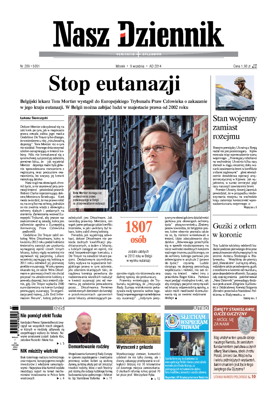 Nasz Dziennik z dnia 09.09.2014 wydanie PDF