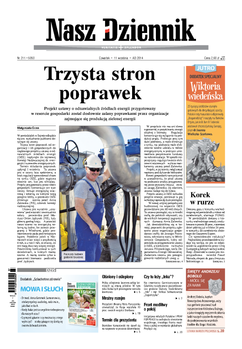 Nasz Dziennik z dnia 11.09.2014 wydanie PDF