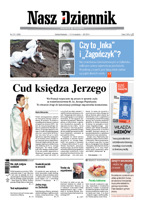 Nasz Dziennik z dnia 13.09.2014 wydanie PDF