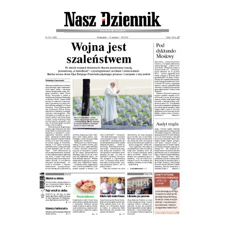 Nasz Dziennik z dnia 15.09.2014 wydanie PDF
