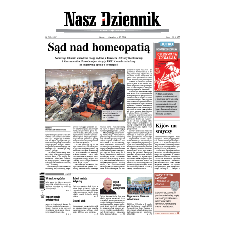 Nasz Dziennik z dnia 16.09.2014 wydanie PDF