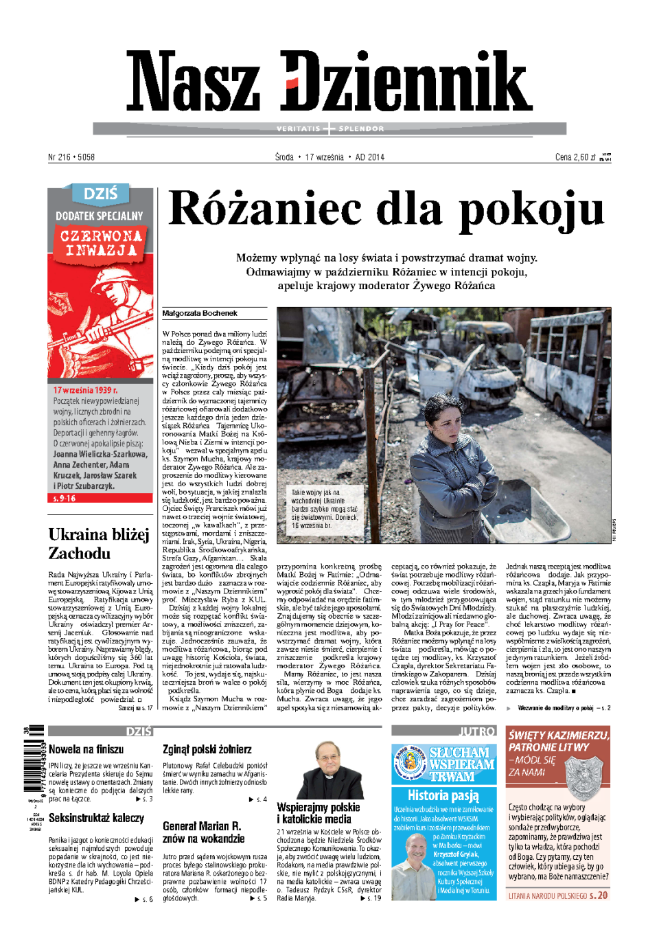 Nasz Dziennik z dnia 17.09.2014 wydanie PDF