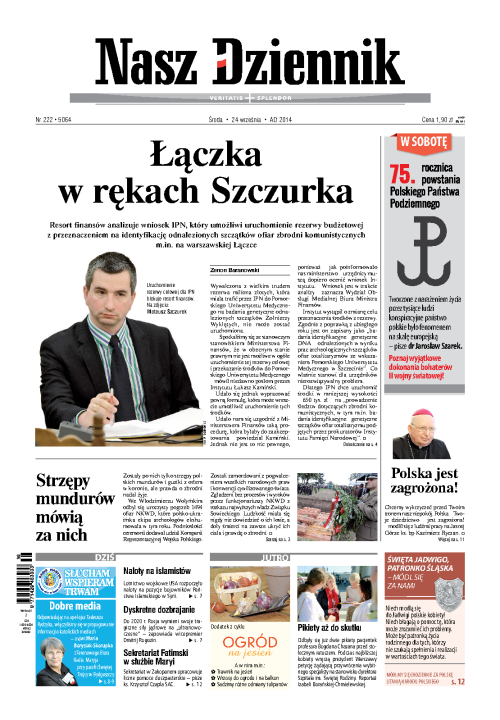Nasz Dziennik z dnia 24.09.2014 wydanie PDF