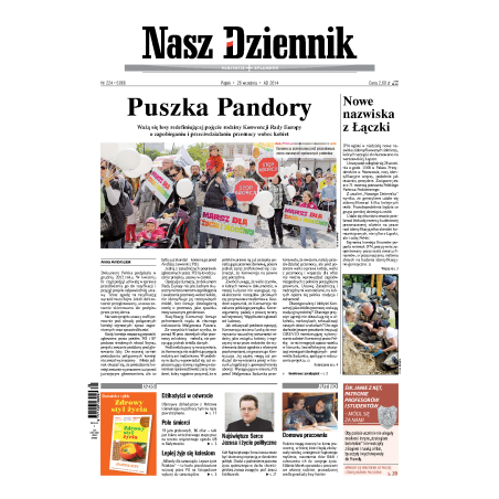 Nasz Dziennik z dnia 26.09.2014 wydanie PDF