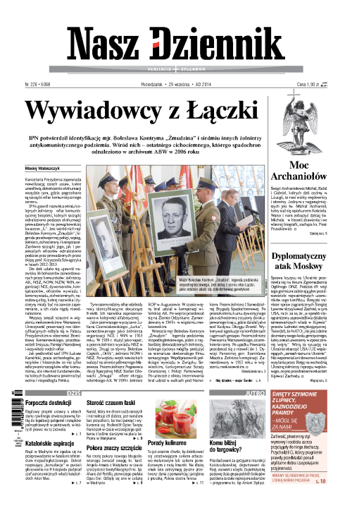 Nasz Dziennik z dnia 29.09.2014 wydanie PDF