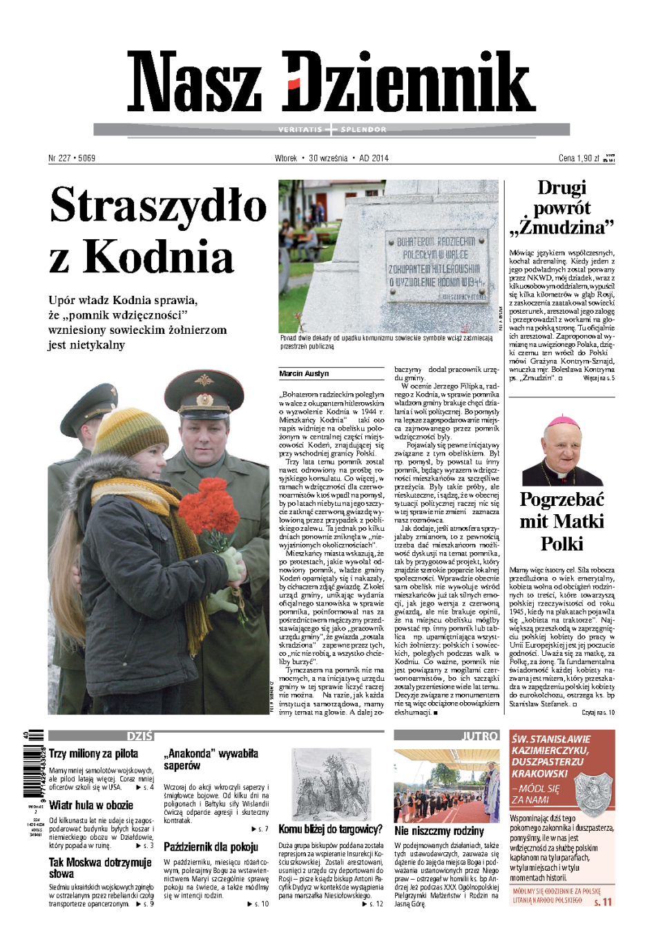 Nasz Dziennik z dnia 30.09.2014 wydanie PDF