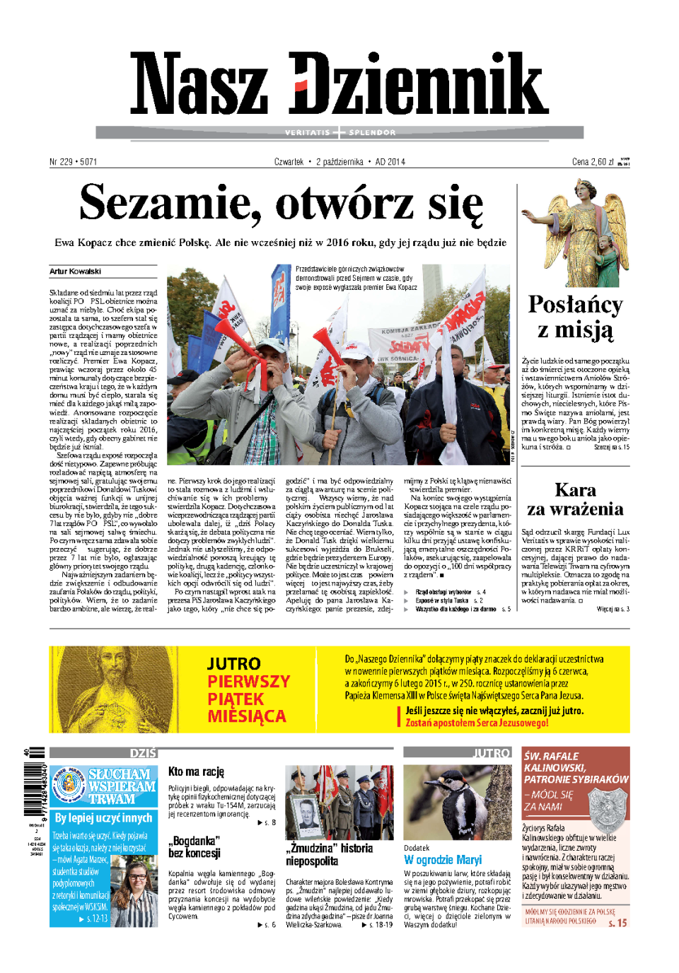 Nasz Dziennik z dnia 02.10.2014 wydanie PDF